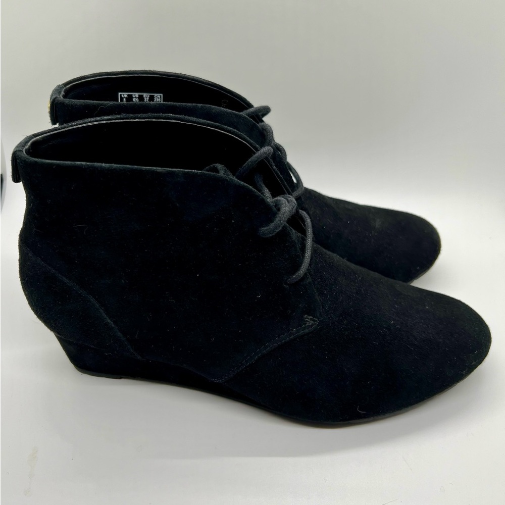 Clarks Camryn Brontë Wedge Heel Black Ankle Bootie